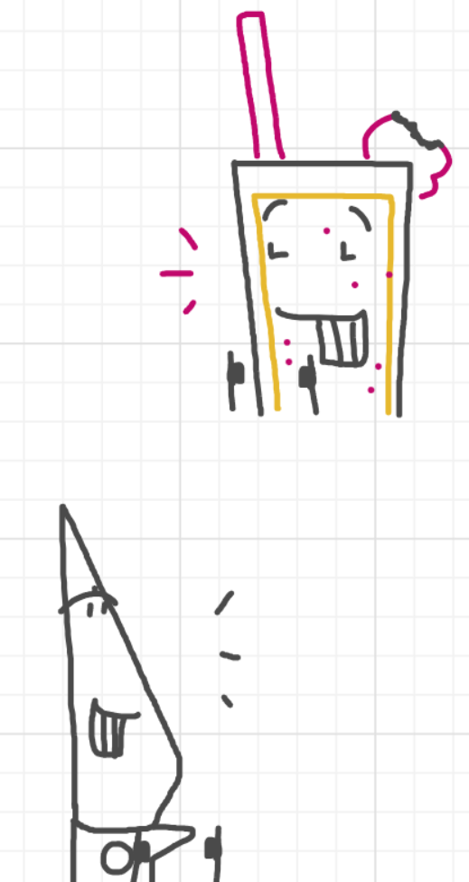 A panel from What's The Point, episode five of the Board Boards object show by Furretwalk/WalkingFurret.